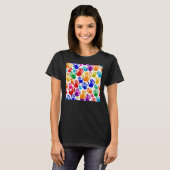 T-shirt Impression manuelle colorée (Devant entier)