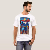 T-shirt Impression murale Superhero puissant - Inspirer vo (Devant entier)