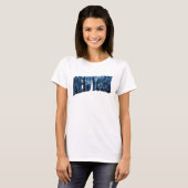 T-shirt Impression Navy NEW YORK Tendance (Devant entier)
