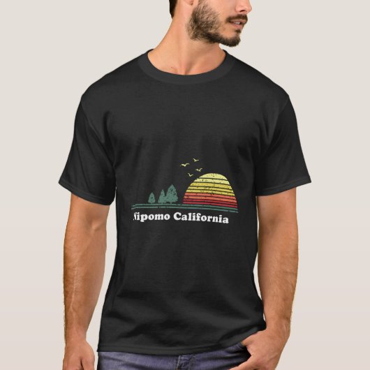 T-shirt Impression Nipomo California (Devant)