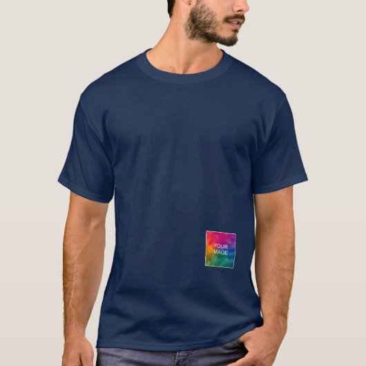 T-shirt Impression recto verso Ajouter Logo Image Mens Mod (Devant)