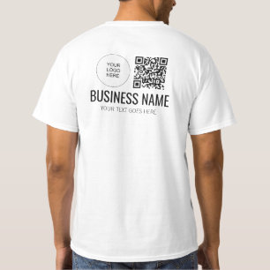T-shirt Impression recto verso Code QR Logo Personnel Mili