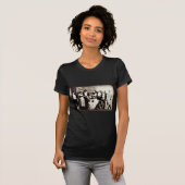 T-shirt Impression vintage de filles de fête (Devant entier)