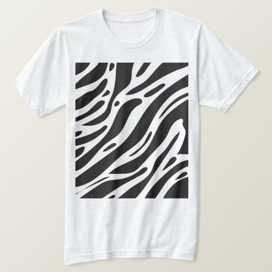 T-shirt Impression zèbre (Design devant)