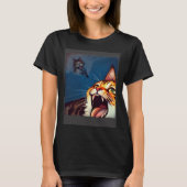 T-shirt Impressionistic  Cat Screaming Impressionism Cats (Devant)