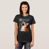 T-shirt Impressionistic Cat Screaming Impressionism Cats (Devant entier)