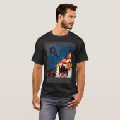 T-shirt Impressionistic  Cat Screaming Impressionism Cats (Devant entier)