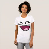 T-shirt impressionnant de visage (Devant entier)