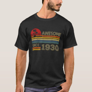 T-shirt Impressionnant depuis 1930 92e anniversaire 92 ans