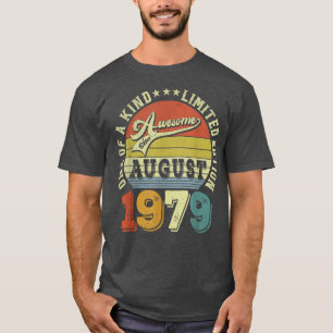 T-shirt Impressionnant depuis août 1979 43 Ans 43e Anniver