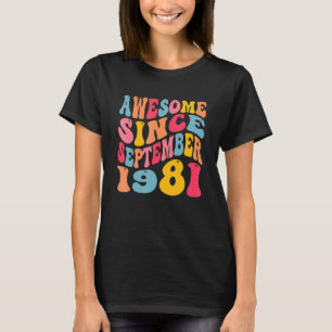 T-shirt Impressionnant depuis septembre 1981 41 Ans Retro