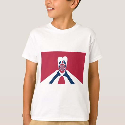 T-shirt Impressionnant tableau abstrait d'E.T. (Devant)