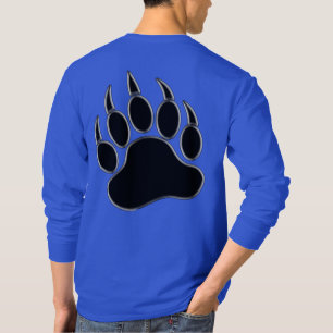 T-shirt Impressionnante empreinte de patte d'ours sur le d