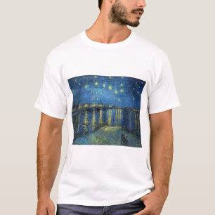 T-shirt Impressionnisme Vincent Van Gogh Starry Starry Nui