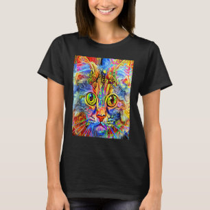 T-shirt Impressionniste chat Chaton Je suis un chat Maman