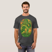 T-shirt Impressionniste chinois du Dragon Post par Tobe Fo (Devant entier)