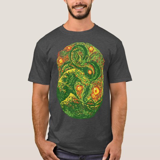 T-shirt Impressionniste chinois du Dragon Post par Tobe Fo (Devant)