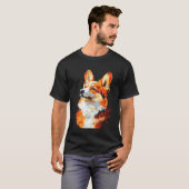 T-shirt Impressionniste Corgi (Devant entier)