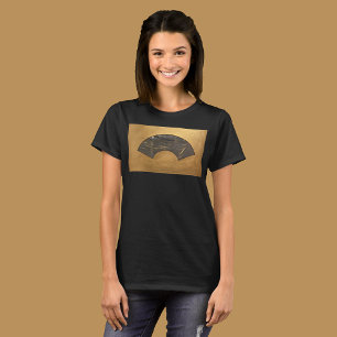 T-shirt Impressionniste peint ventilateur d'une mer lune.