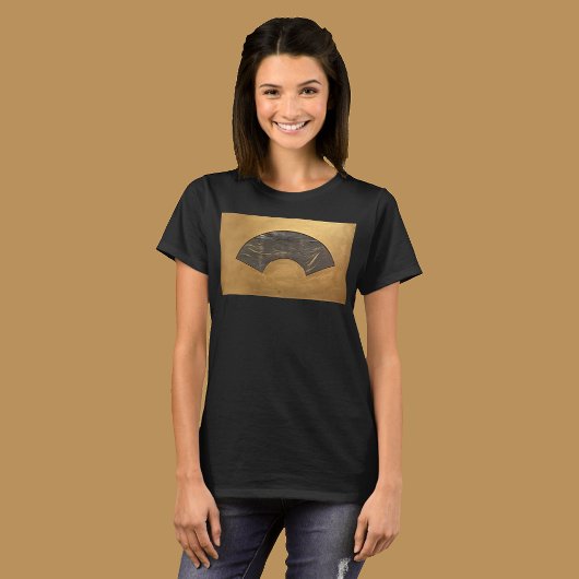 T-shirt Impressionniste peint ventilateur d'une mer lune.