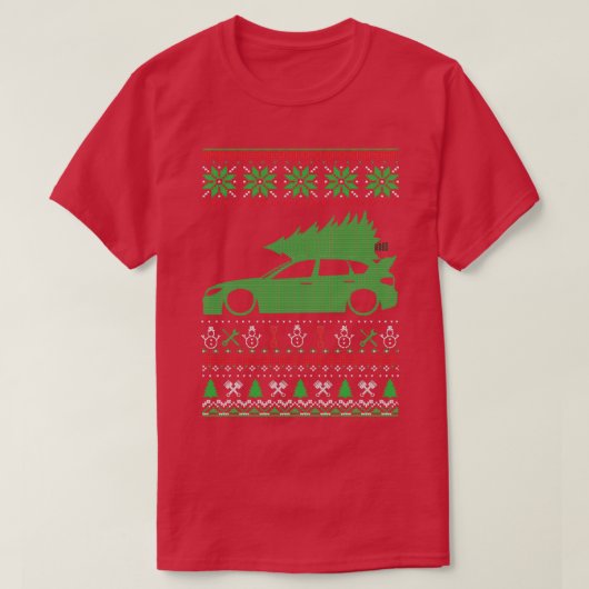 T-shirt Impreza WRX STi MK3 Sweater de Noël moche (Design devant)