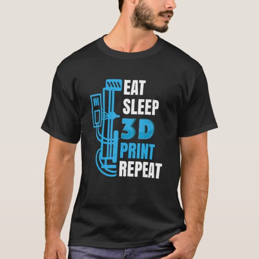T-shirt Imprimante 3d Constructeurs de modèles d'impressio (Devant)