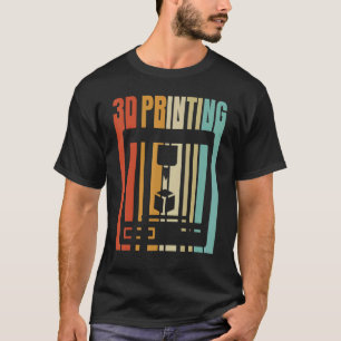 T-shirt Imprimante 3d rétro