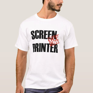 T-SHIRT IMPRIMANTE QUI N'EST PAS DE SERVICE D'ÉCRAN