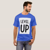 T-Shirt imprimé avec le texte Level Up (Devant entier)