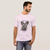 T-shirt imprimé chien (Devant entier)