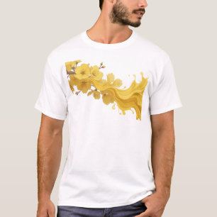 T-shirt Imprimé créatif de FLEUR ABSTRAITE élégant