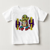 T-shirt imprimé de la Tortue mignonne pour bébé (Devant)