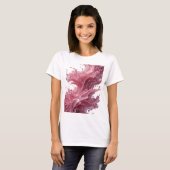 T-shirt Imprimé de mode ART ABSTRAIT Argent Chic (Devant entier)