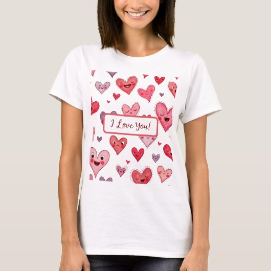 T-shirt imprimé de Valentine (Devant)