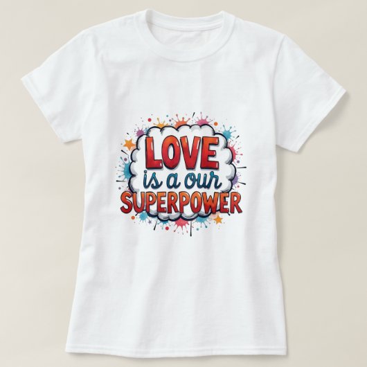 T-shirt imprimé de Valentine (Design devant)