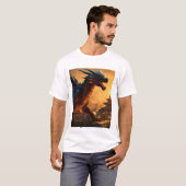 T-shirt imprimé Dragon (Devant entier)
