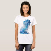 T-shirt Imprimé Edgy Blue BLUE ICE WAVE (Devant entier)