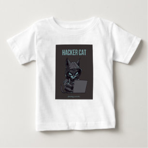 T-shirt imprimé Hacker cat
