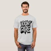 T-shirt imprimé 'I don't care' (Devant entier)