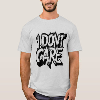 T-shirt imprimé 'I don't care'