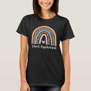 T-shirt Imprimé léopard arc-en-ciel Psychologue scolaire R