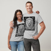 T-shirt imprimé Lion (Unisexe)