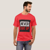 T-Shirt Imprimé Never Give Up (Devant entier)