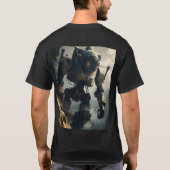 T-shirt imprimé noir (Dos)