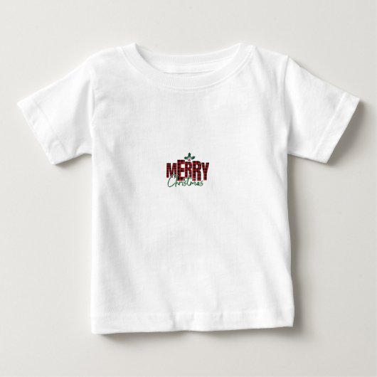 T-shirt imprimé pour bébé "Joyeux Noël" - (Devant)