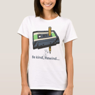 t-shirt imprimé rétro pour femmes "Soyez gentil..r