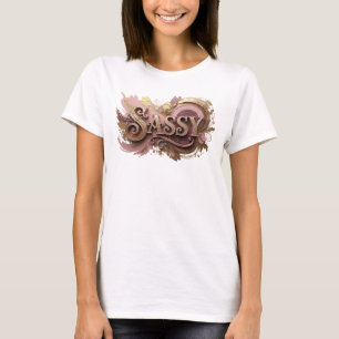 T-shirt Imprimé Rouge Élégant SASSY