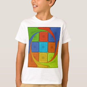 T-shirt Imprimer À damiers
