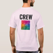 T-shirt Imprimer à double face Pale Rose Mens Personnel d' (Dos)