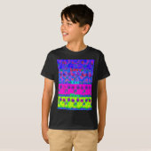 T-shirt Imprimer Art Motivational Vibrant "Eat Love & Play (Devant entier)